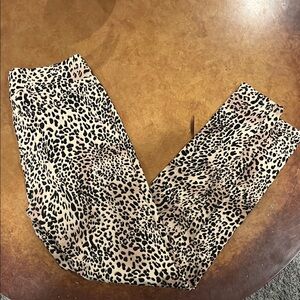 Guess Black and Cream Animal Print Leggings